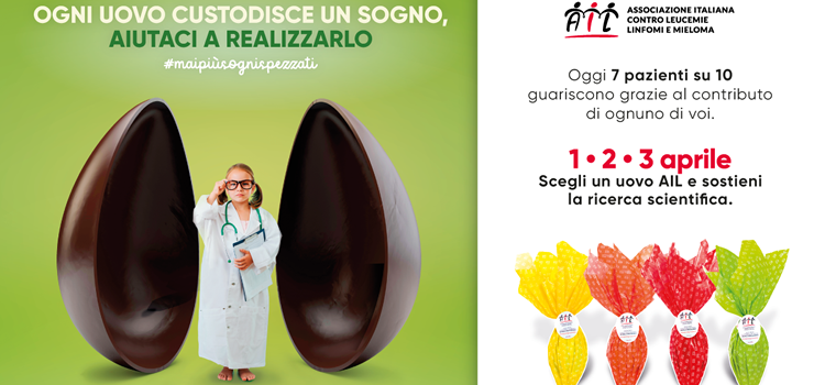 Acquista un uovo di Pasqua AIL e sostieni la ricerca!